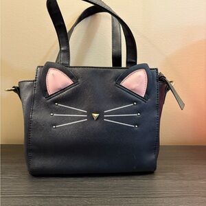 Black and Pink Cat Ear Handbag